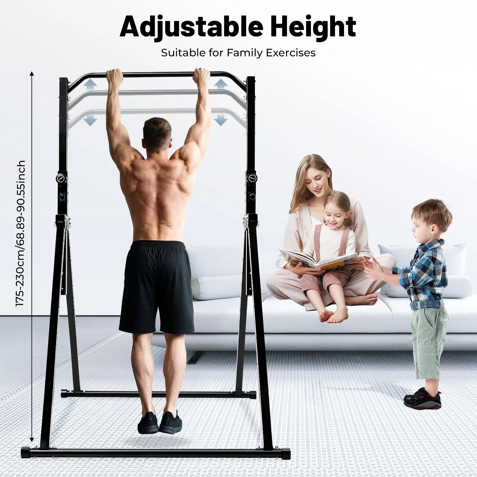 Adjustable Height Home Pull up Bar
