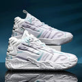 Low-Top Basketball Sneakers with Wavy Sole