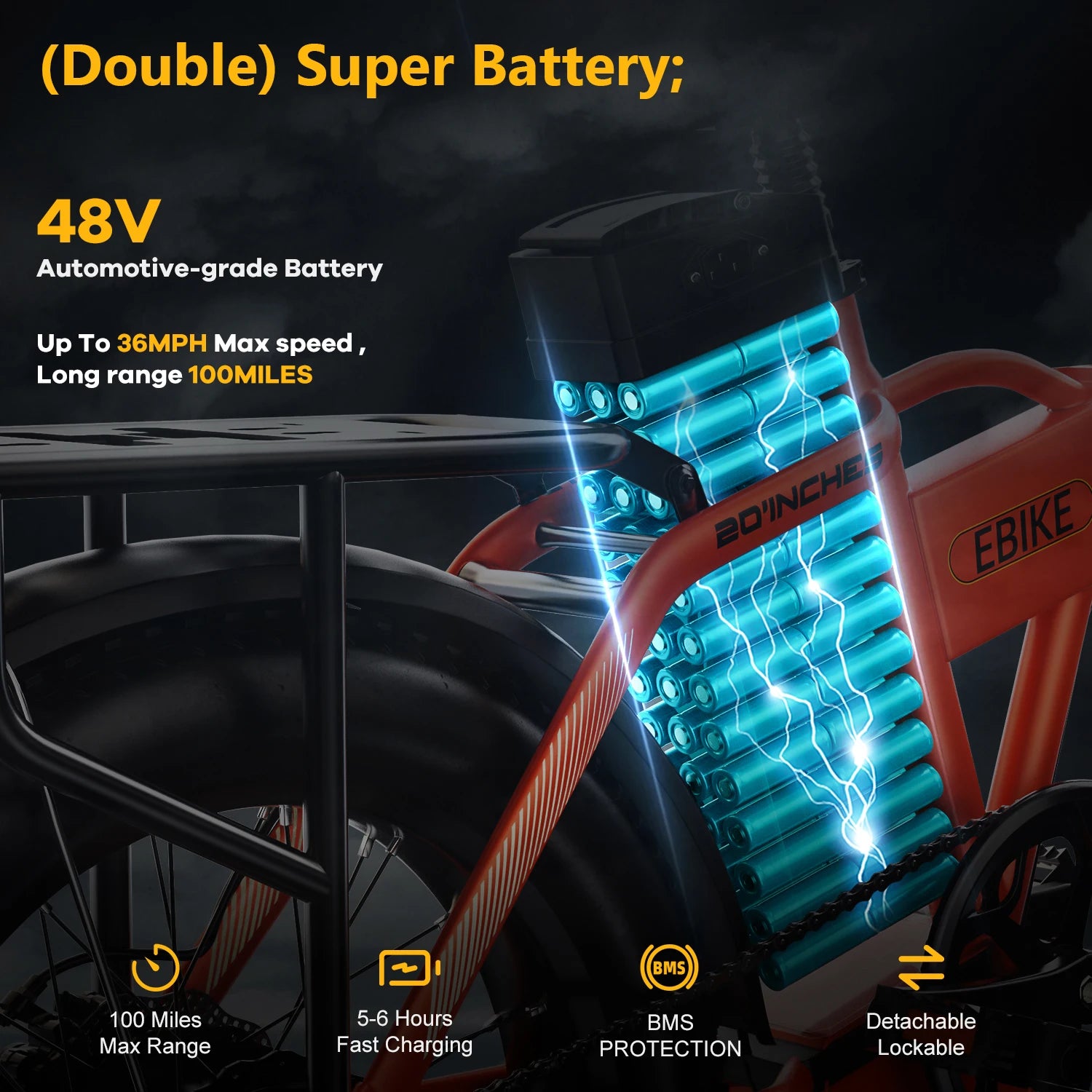 1000W Peak High-speed BrushlessElectric Bike