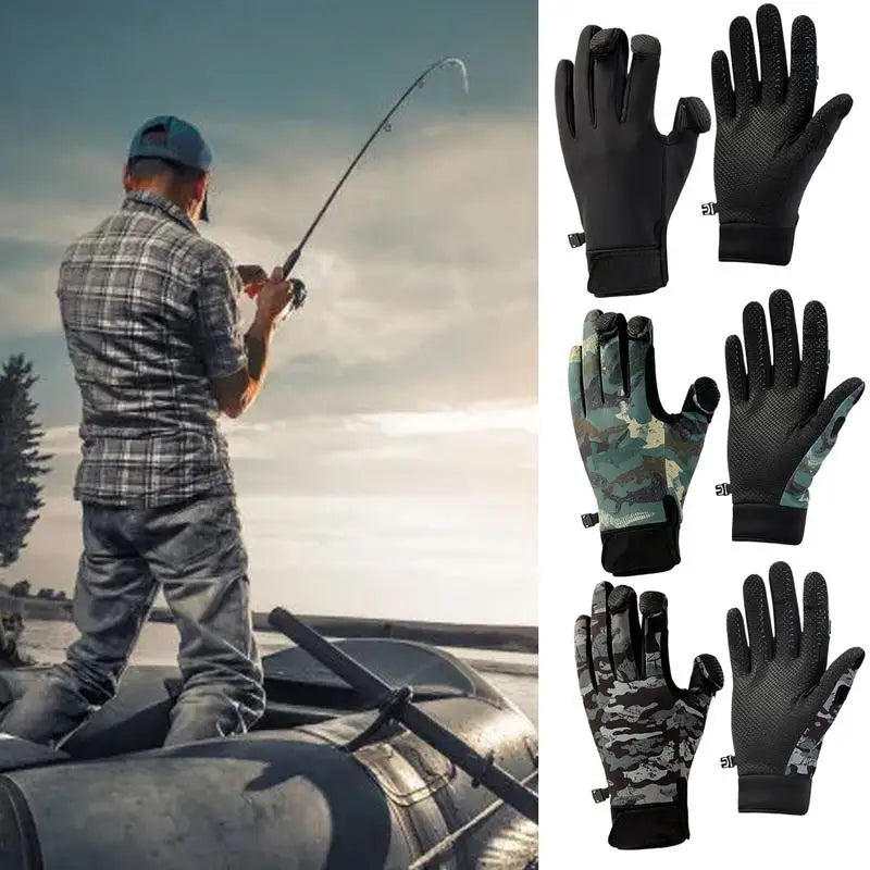Winter Fishing Gloves  For Men