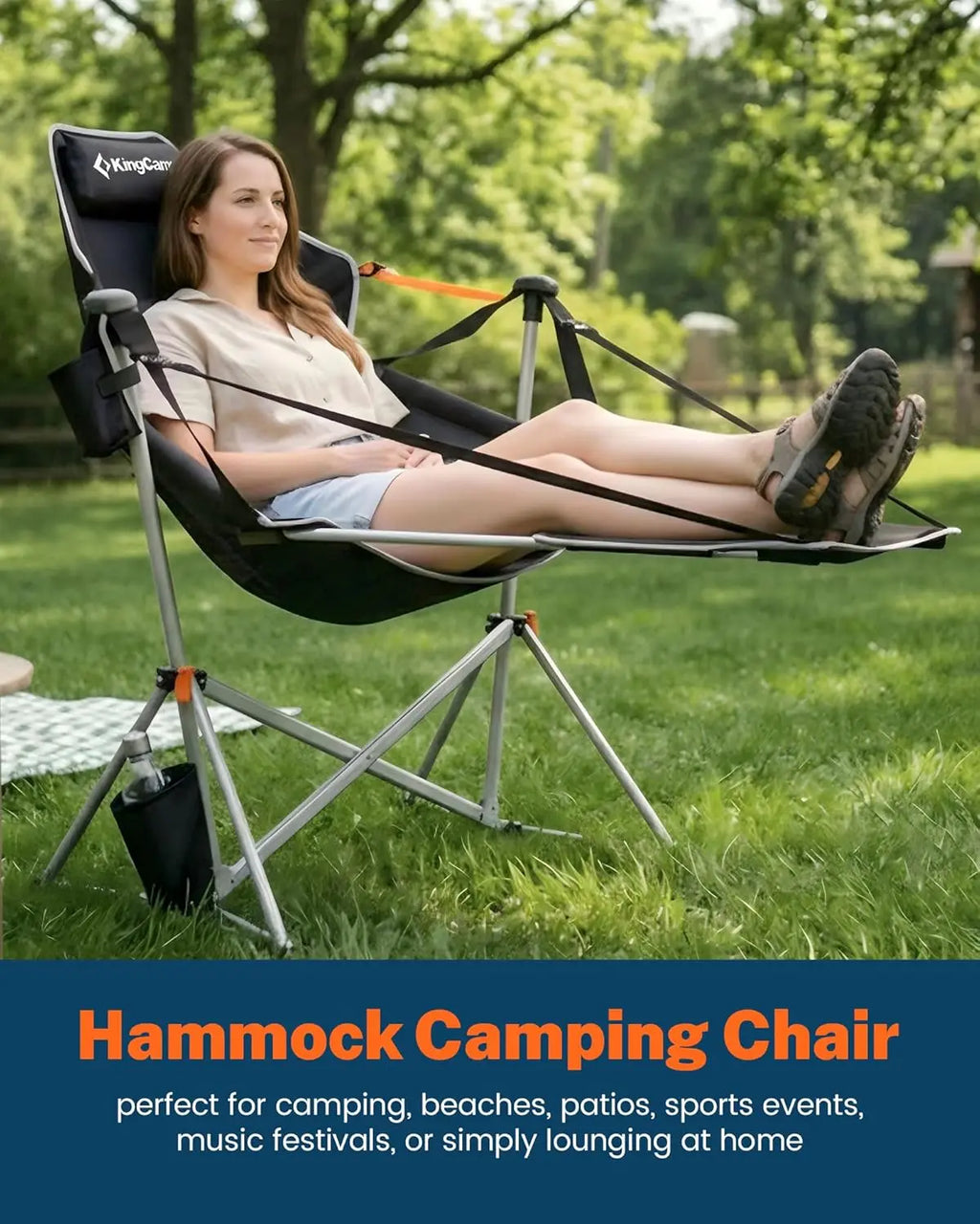 Hammock Chair with Foot Rest