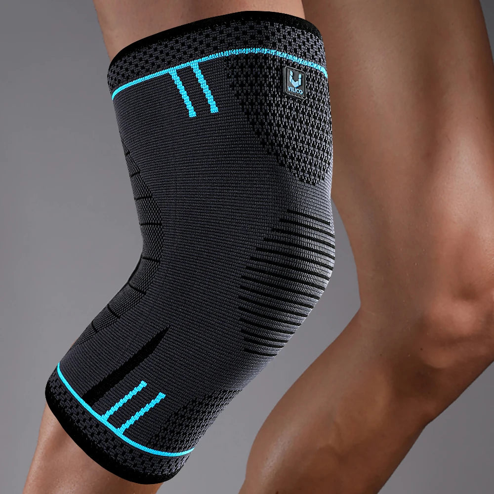 Compression knee support sleeve