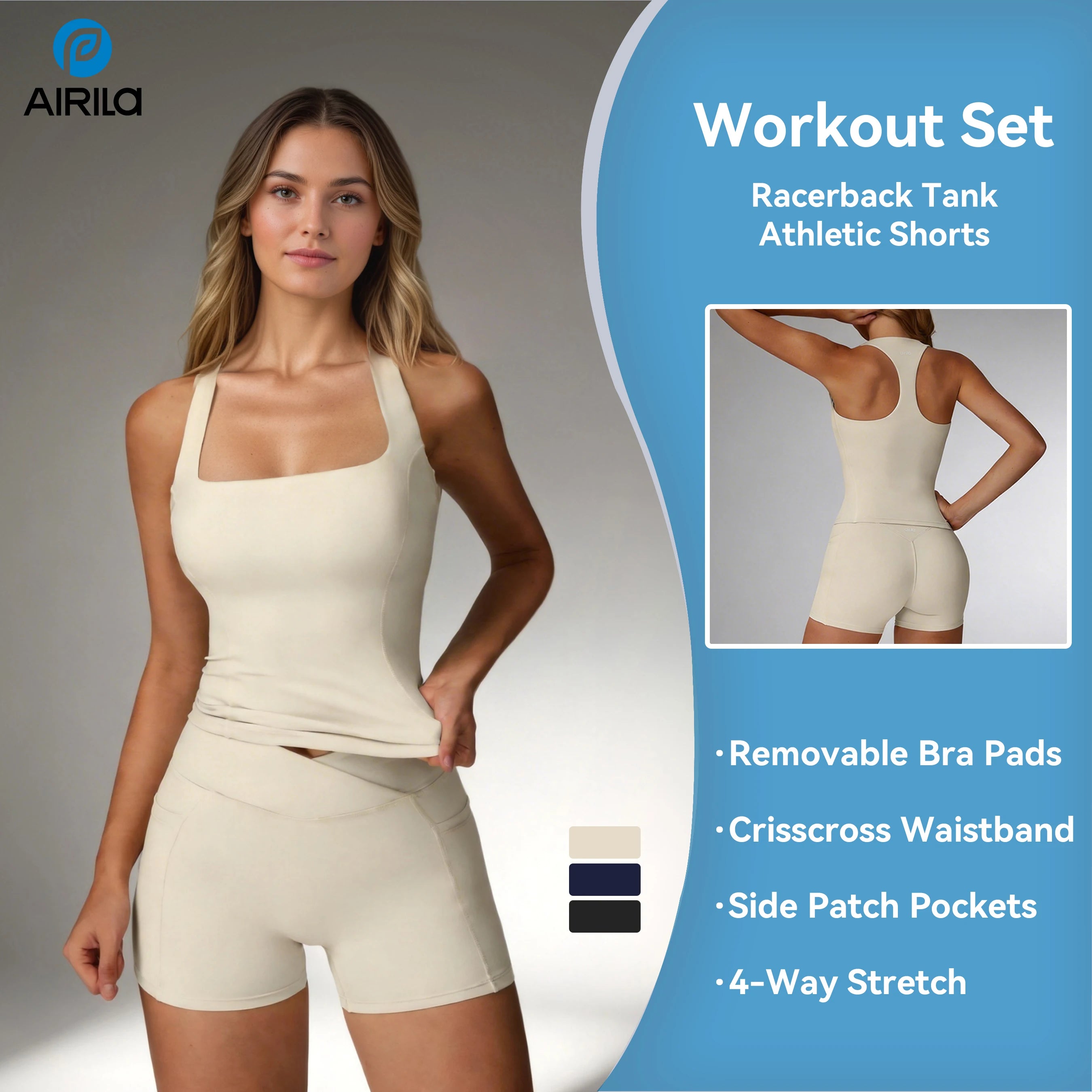 2 Pcs Women's Yoga Set