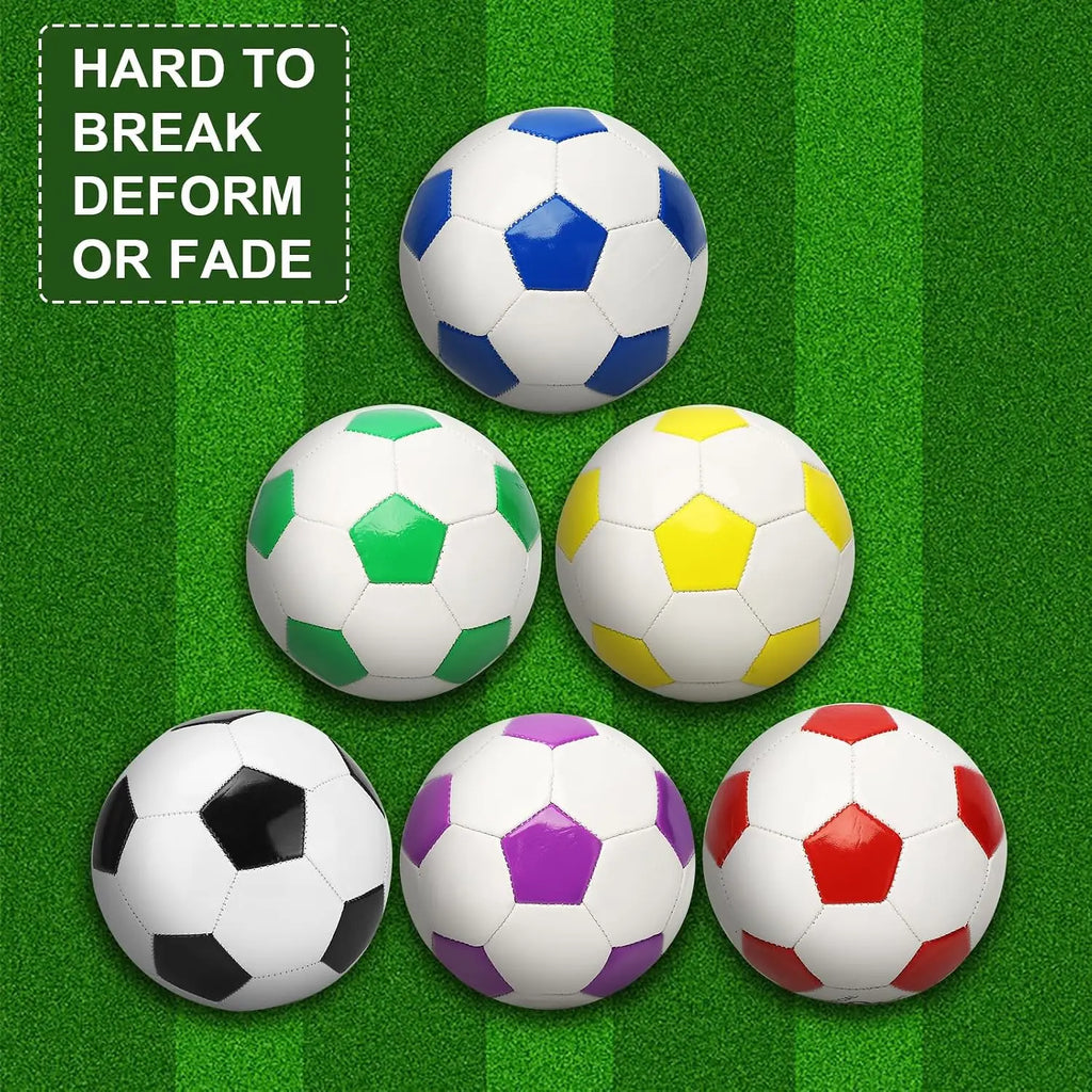 6 Pack Size 3 Machine Stitched Soccer Balls