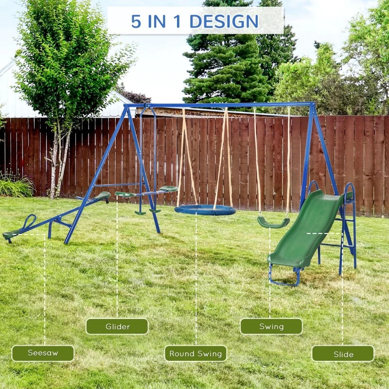 Metal Swing Set for Kids