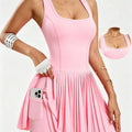 Women's Sleeveless Halter Neck Tennis Dress