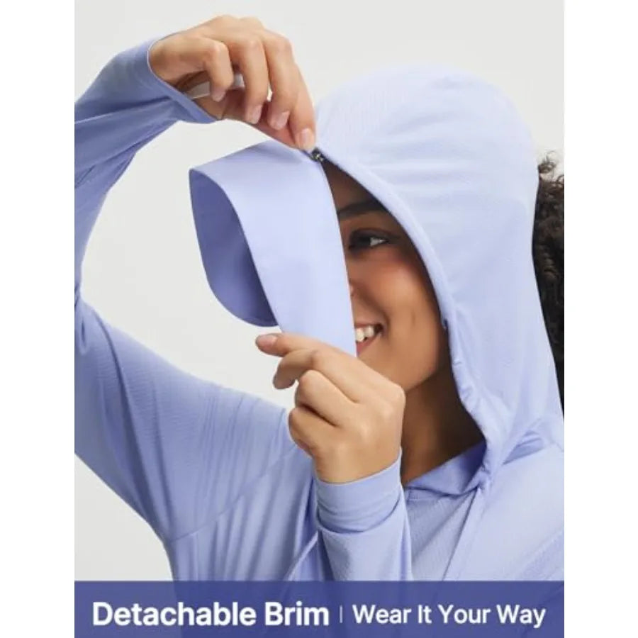 Women's Sun Jacket with Removable Brim
