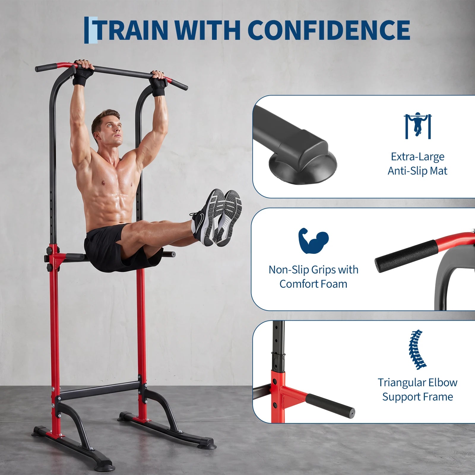 Heavy Duty Pull Up Dip Station