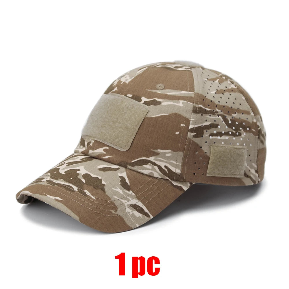 Men Camouflage Hunting Cap Breathable Sunscreen