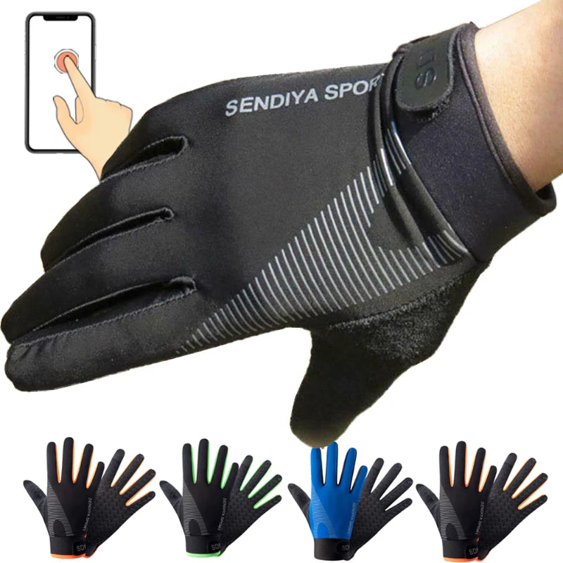 Men Cycling Gloves Full Finger Touch Screen
