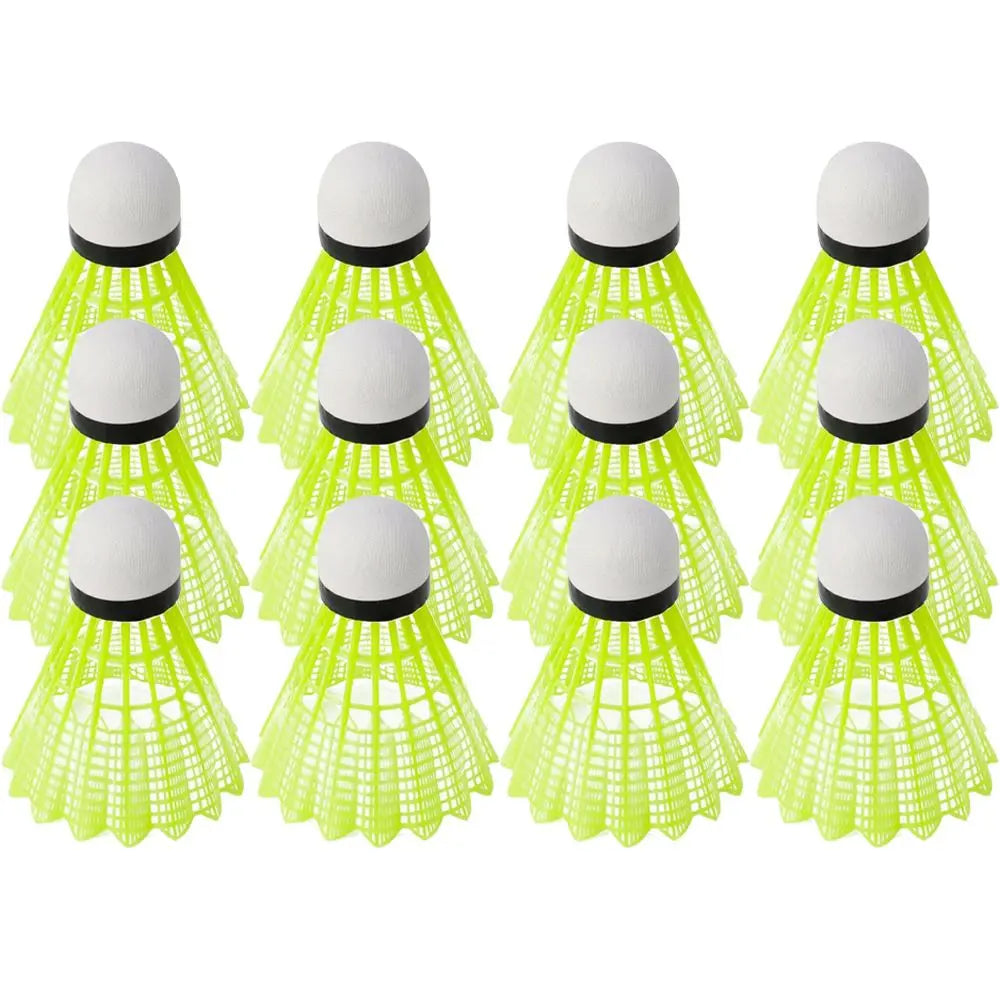 6/12PCS Green Badminton Nylon Shuttlecock