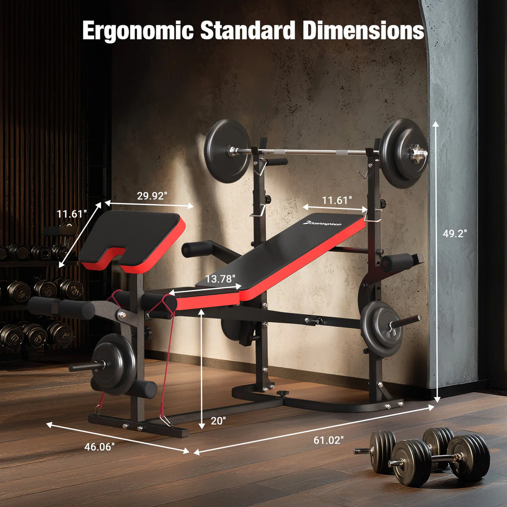 6-in-1 Weight Bench Set 794 LBS