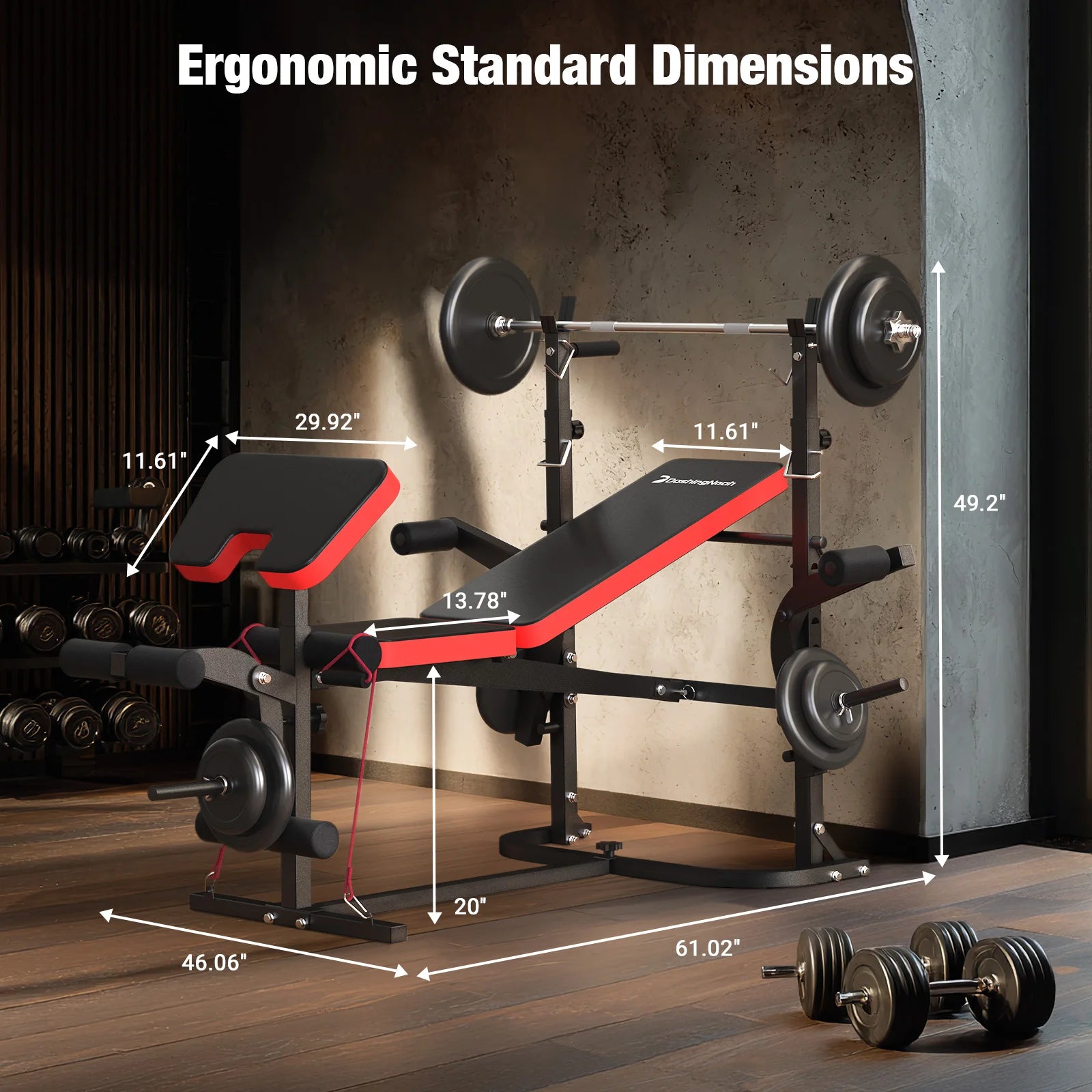 6-in-1 Weight Bench Set 794 LBS
