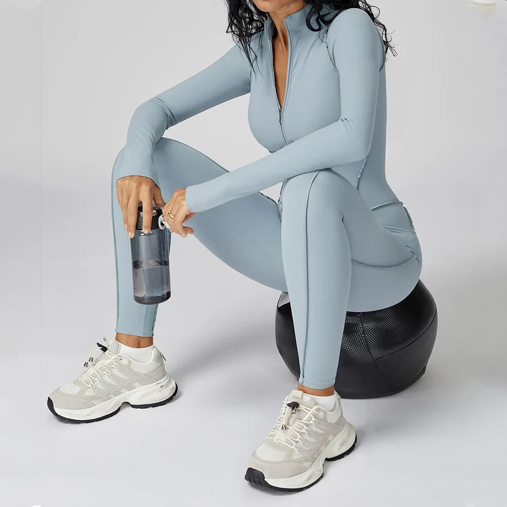 Yoga Bodysuit Long Sleeved