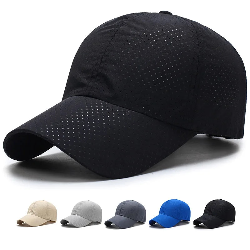 Breathable Baseball Cap Solid Thin Mesh