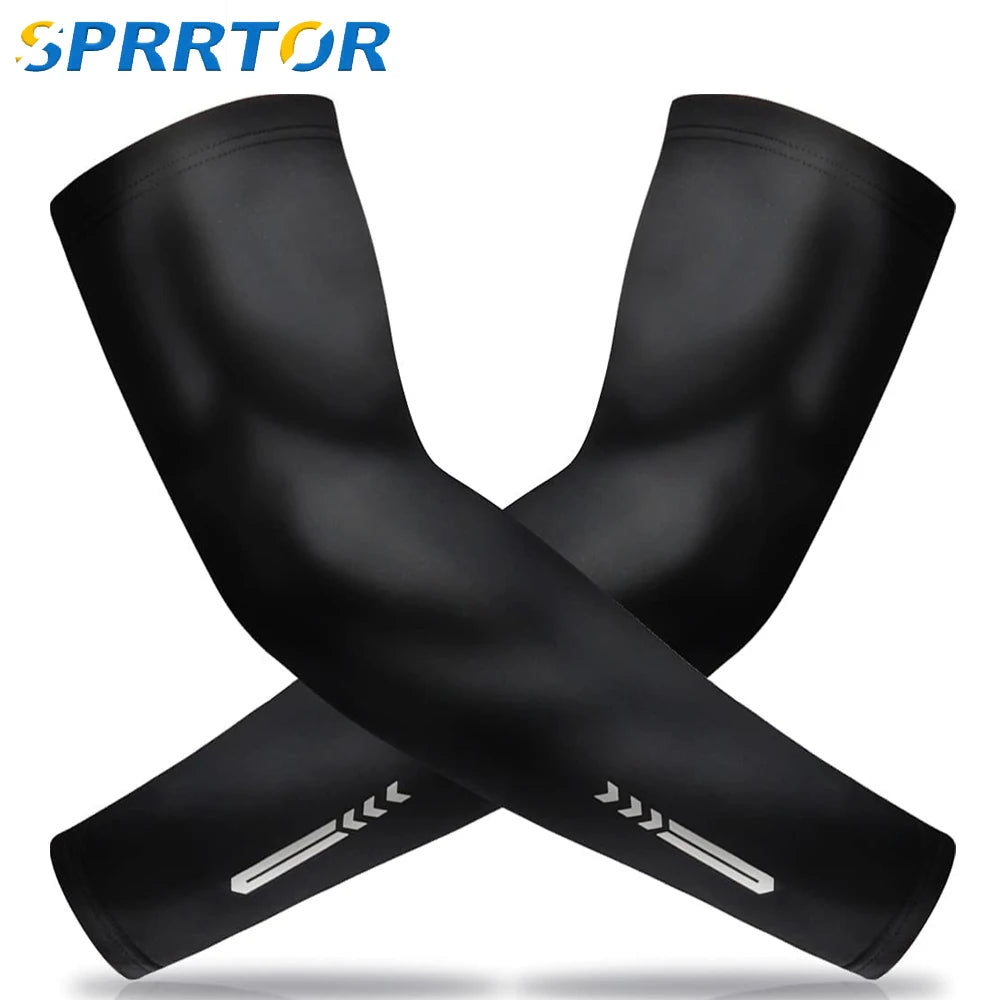 1Pair UV Sun Protection Cooling Arm Sleeve