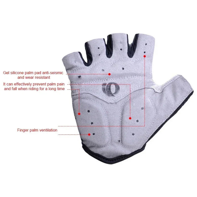 Cycling Gloves Half Finger Gel Anti-Slip