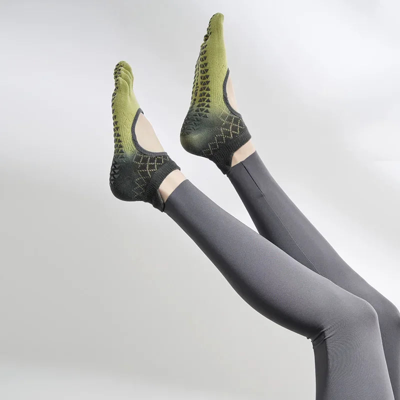 Pilates Five Toe Silicone Socks Women