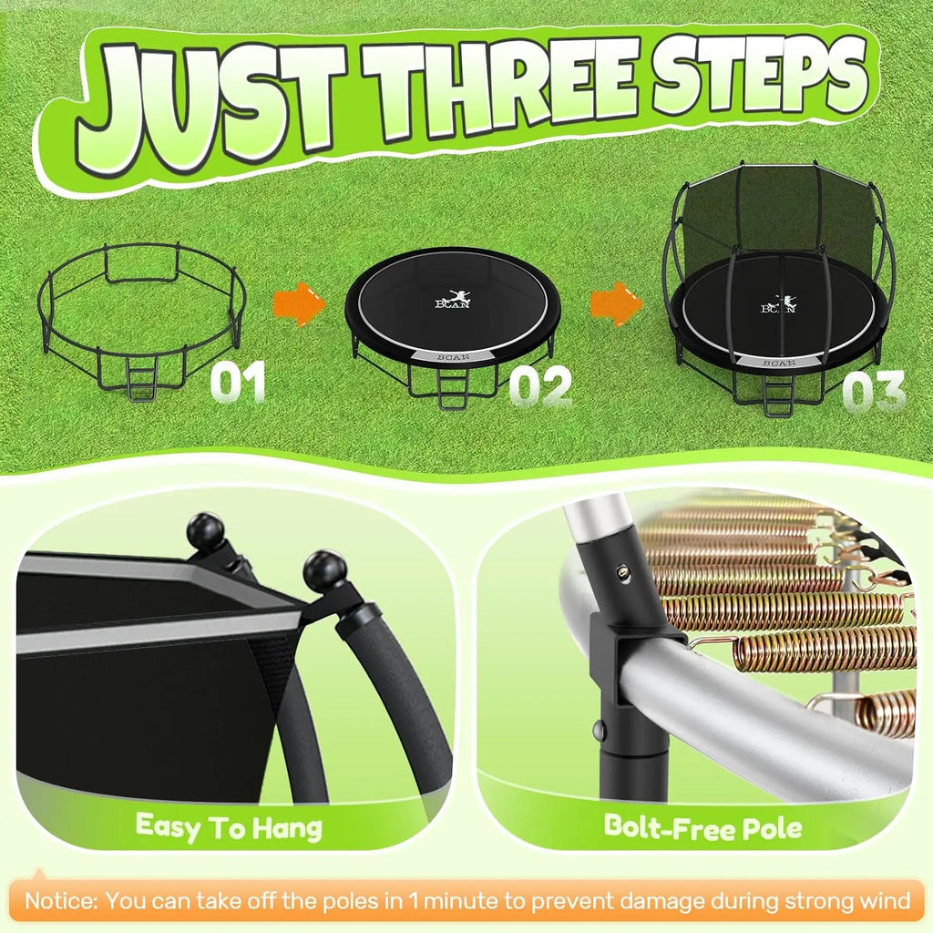 8FT 10FT 12FT 14FT 15FT 16FT Recreational Trampoline