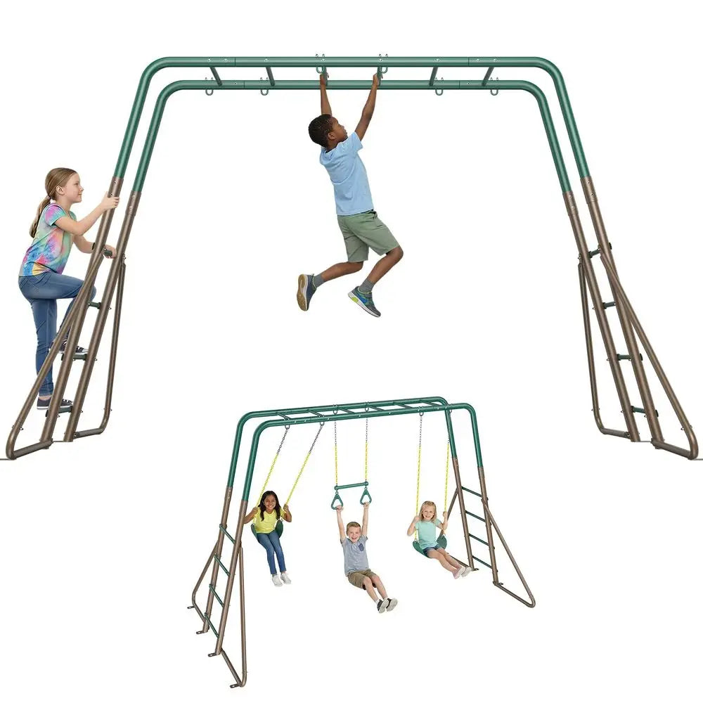 Swing Sets for Backyard with Monkey Bars