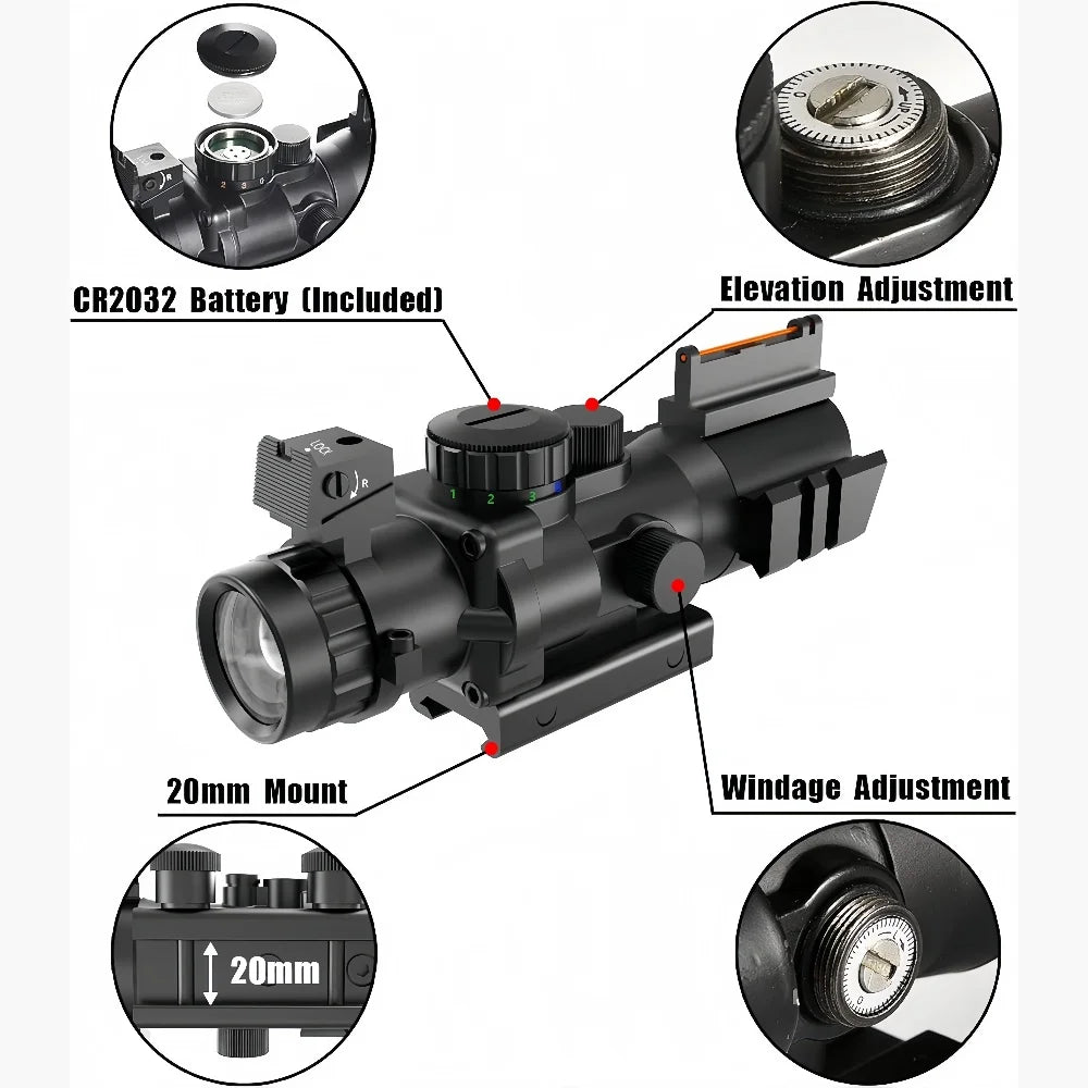 4x32 Prism Tactical Scope