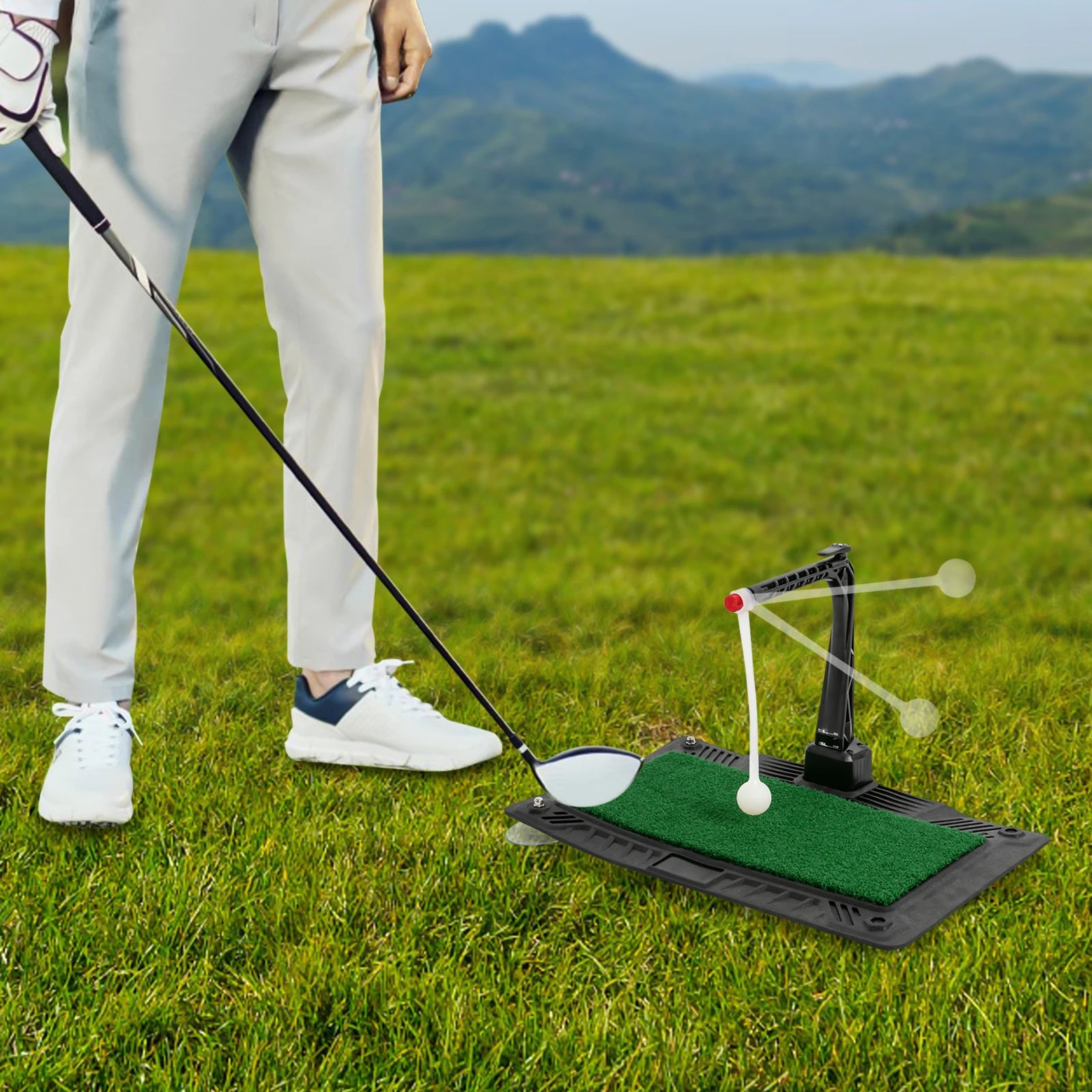 Golf Practice Swing Trainer Adjustable Height