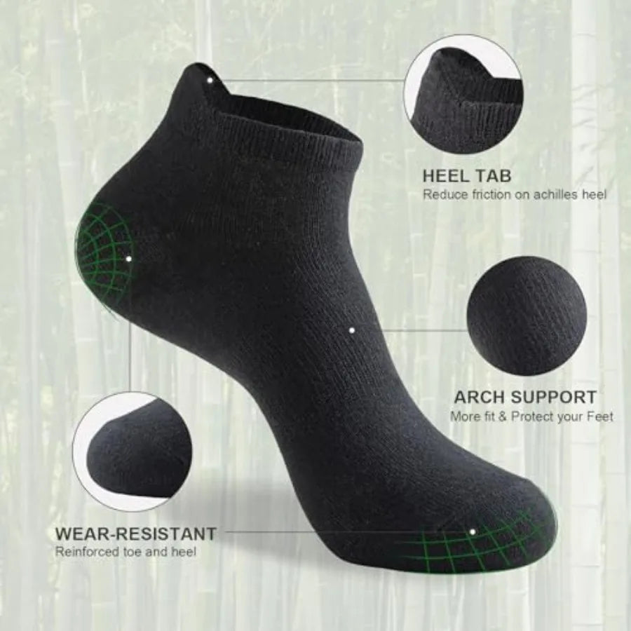 6 Pr Bamboo Rayon Ankle Socks for Men