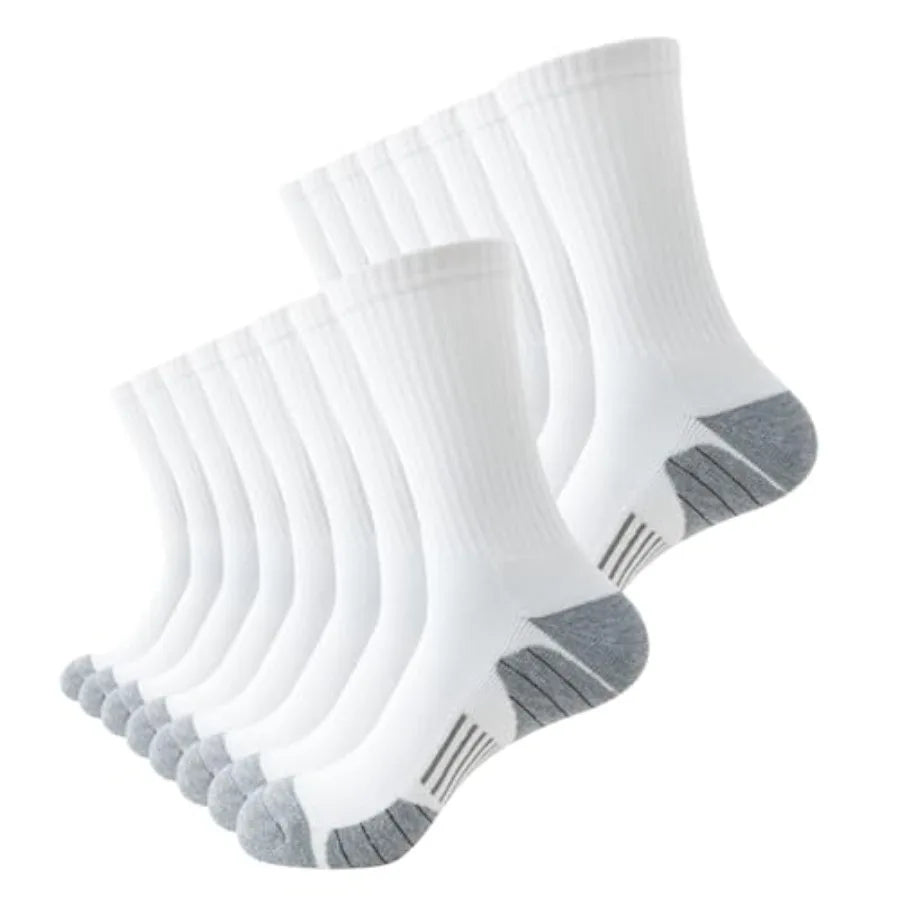 8 Pairs Mens Athletic Crew Socks