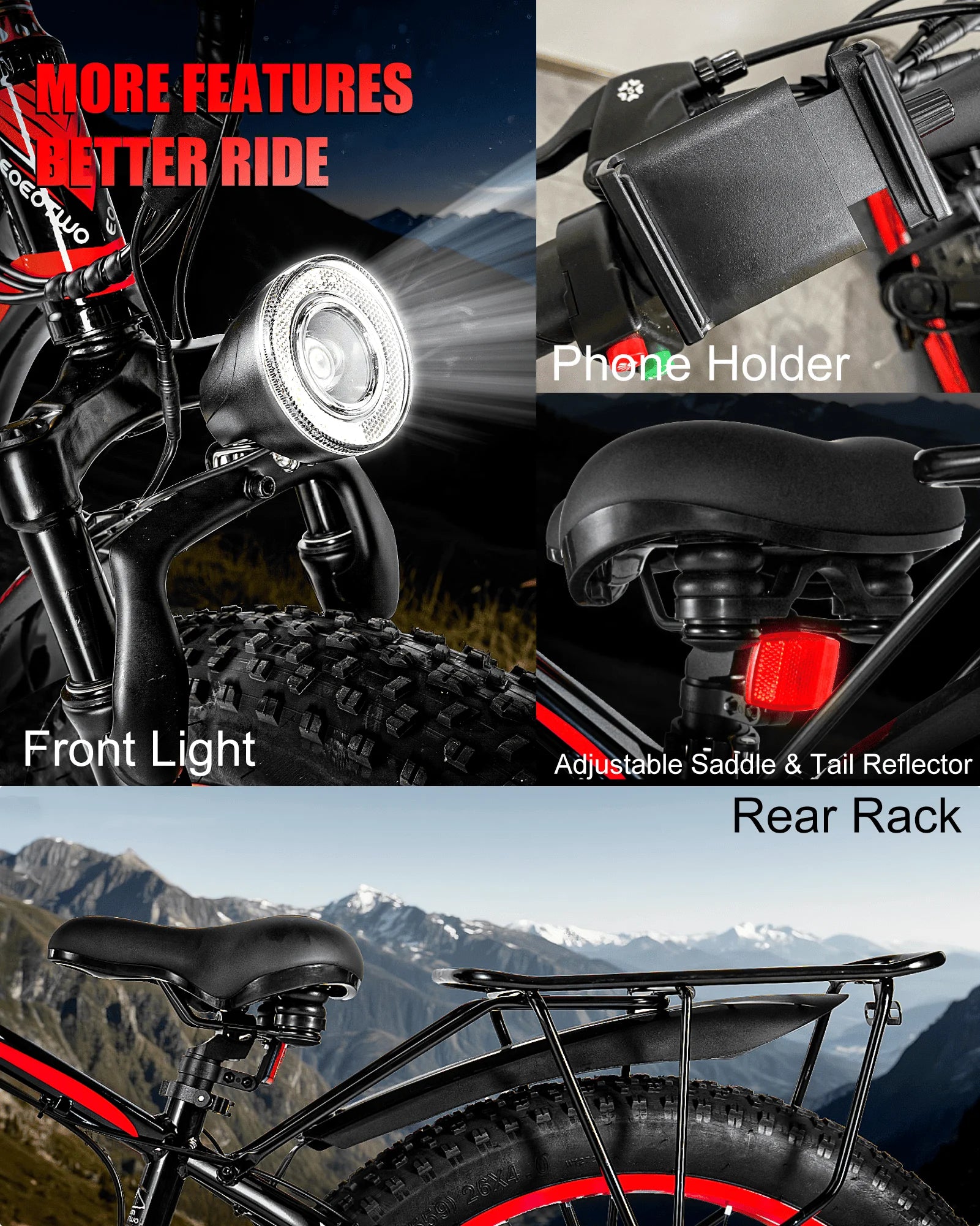 1500W Fat Tire Electric Bike for Adults