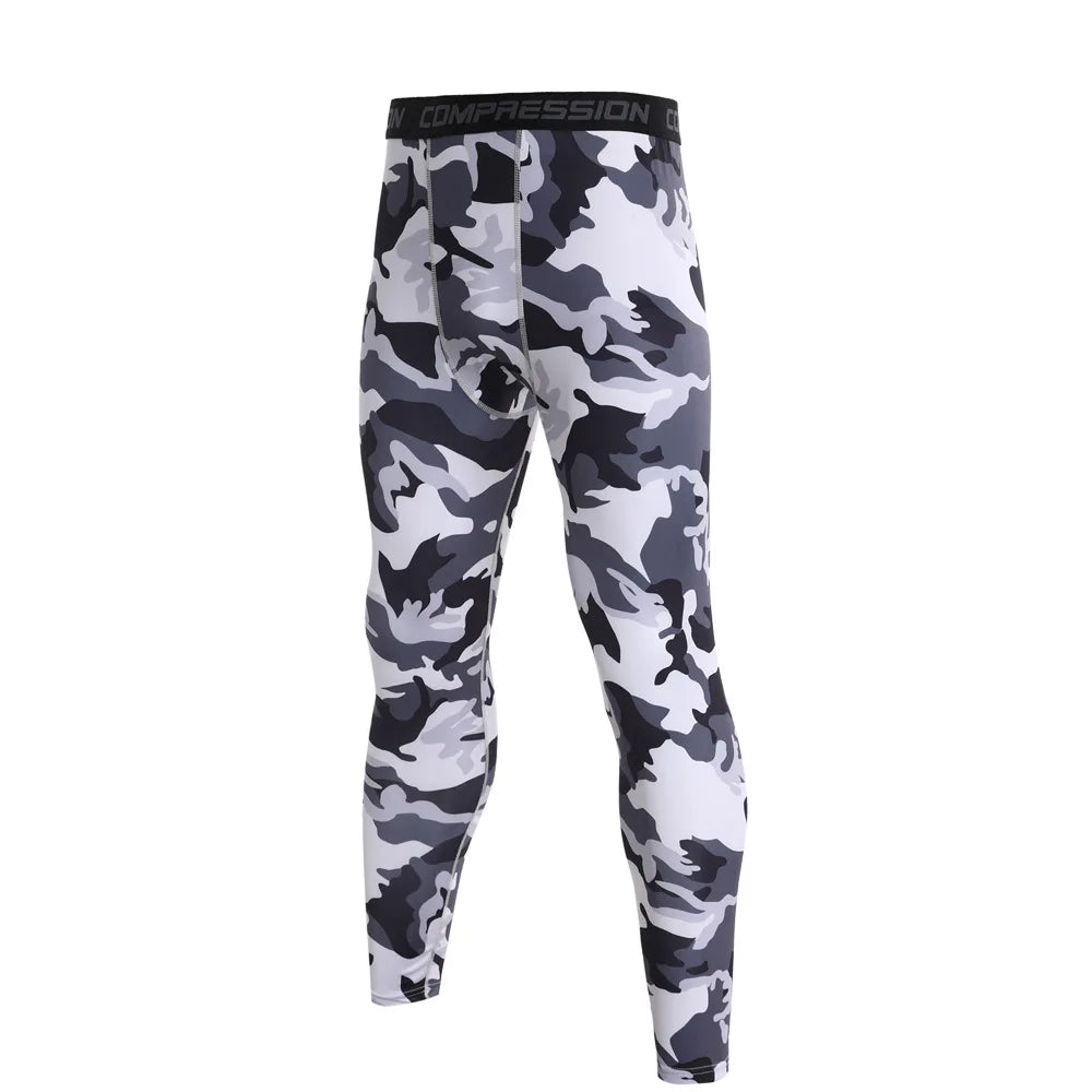Men Camouflage Compression  Sports Leggings