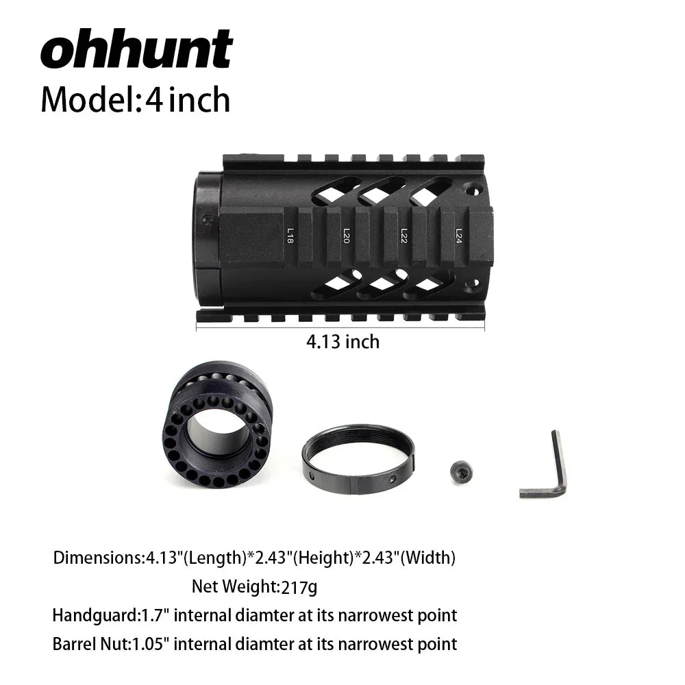 4"-15"Free Float M4 AR15 M16 Mount