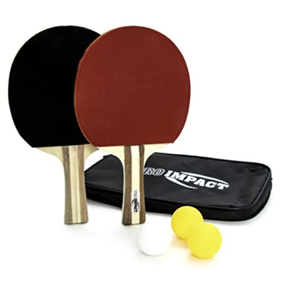 Ping Pong Set 2 Professional Wooden Paddles