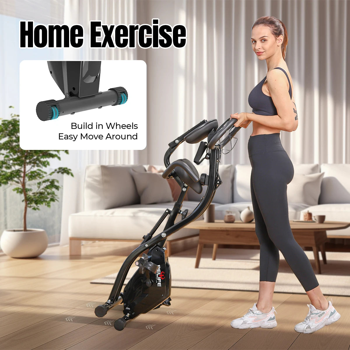 3 in 1 Folding Exercise Bike