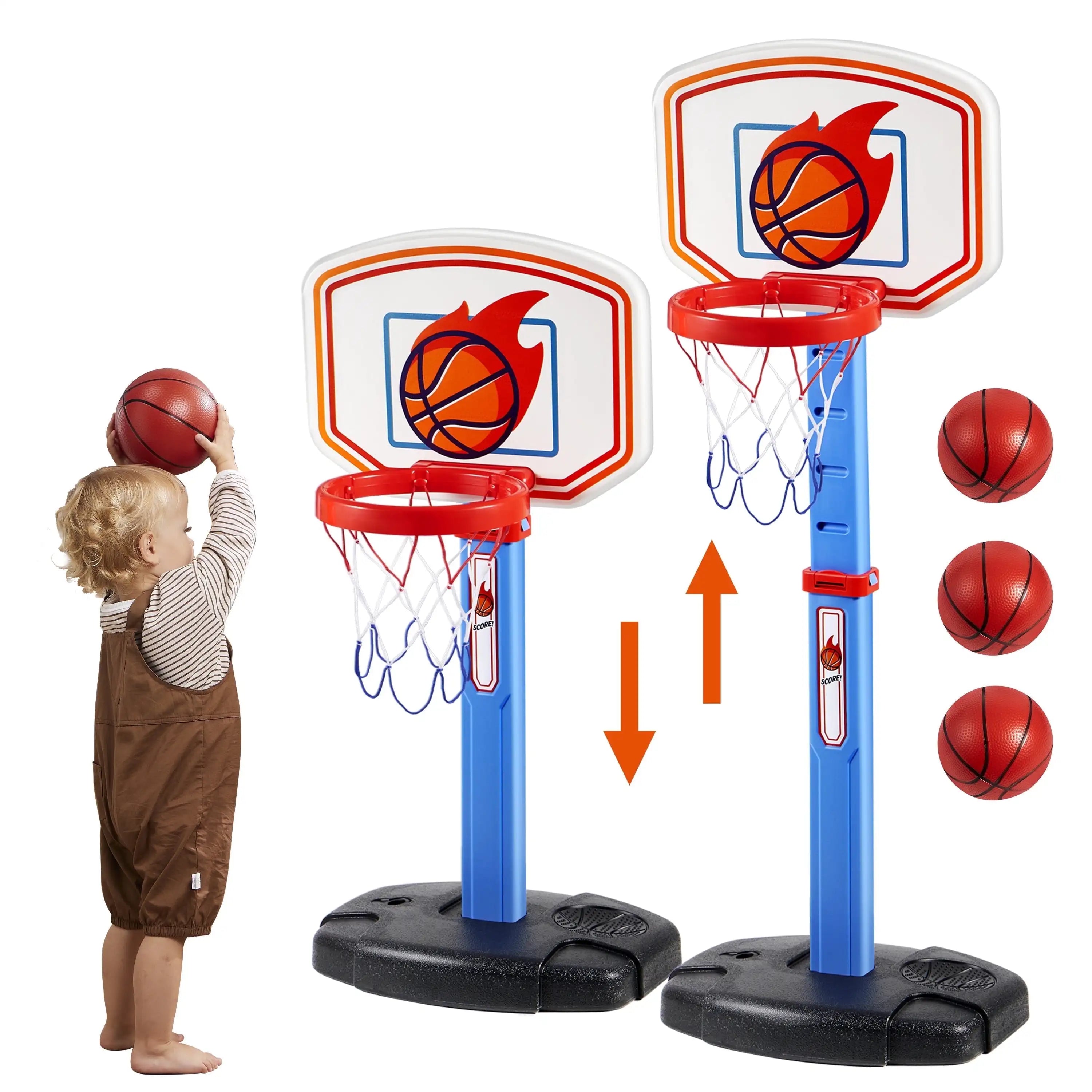 Toddler Basketball Hoop Indoor 4 Balls