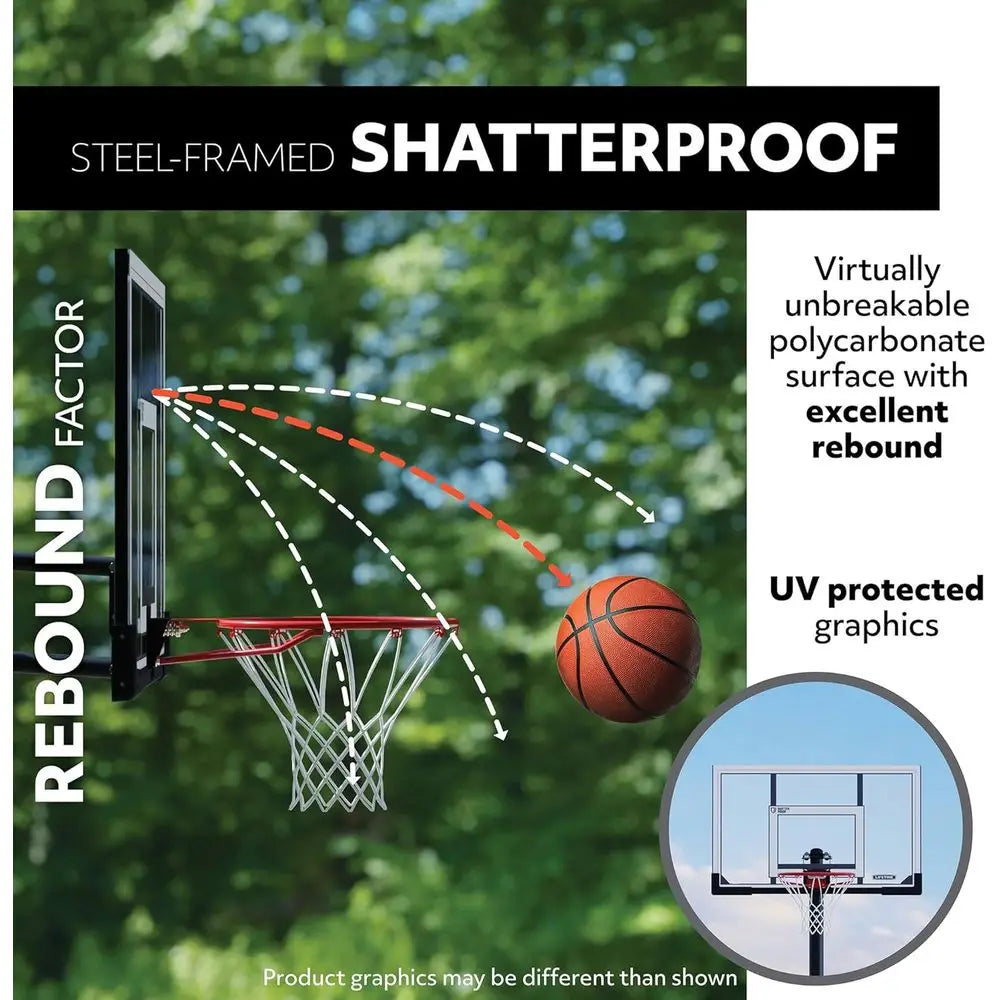 50 Inch Tempered Glass Basketball Backboard