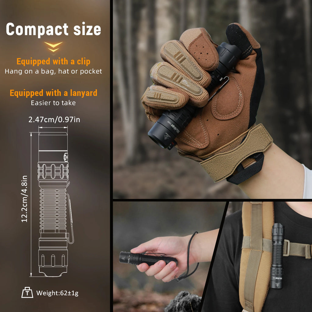 Tactical Flashlight 2000 Lumens