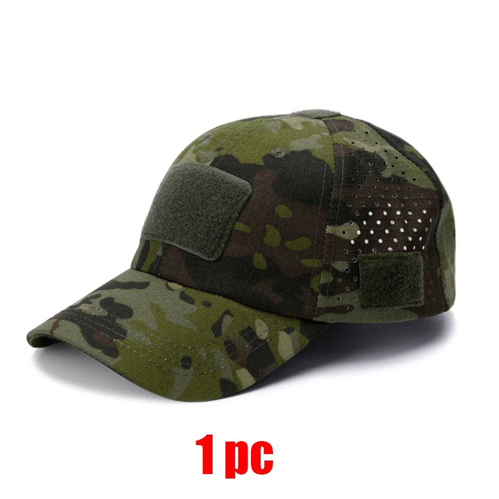 Men Camouflage Hunting Cap Breathable Sunscreen