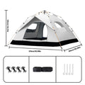 Small Silver Compact Auto-Tent
