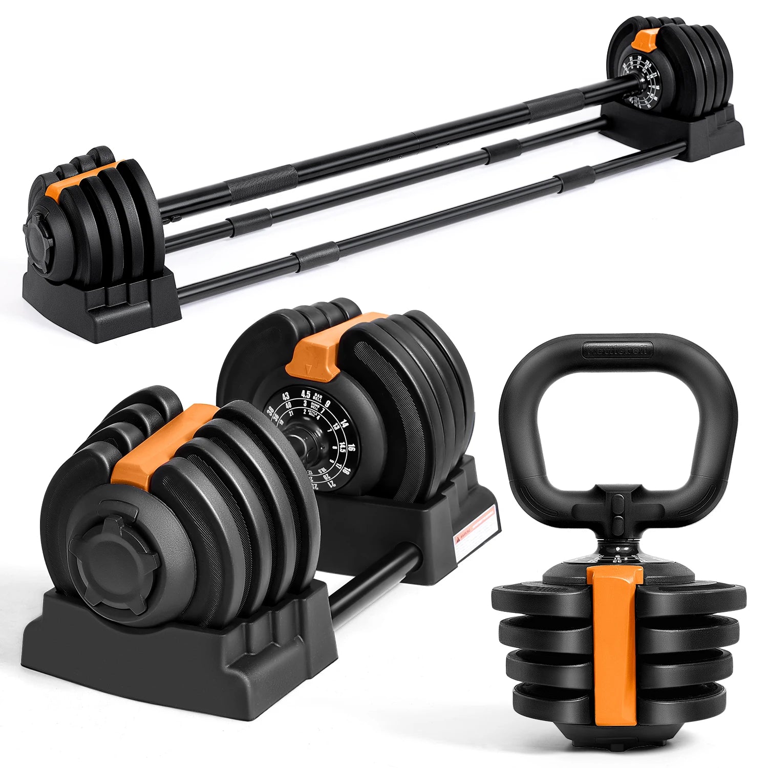 12 Free Weight Set with Connector