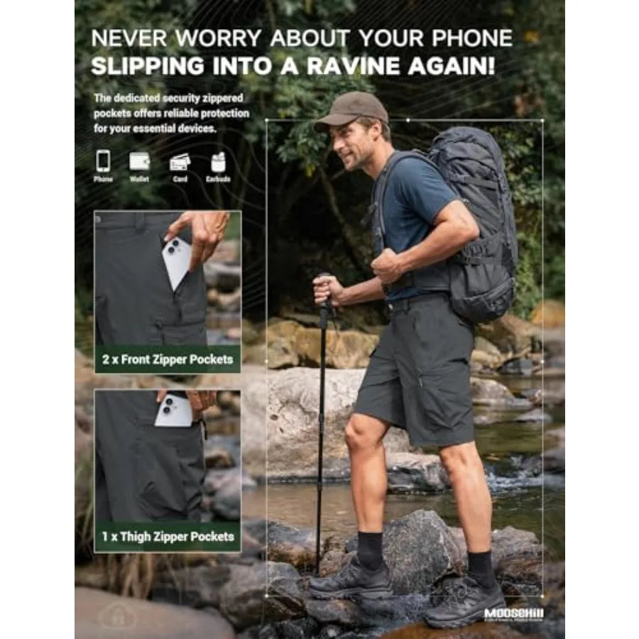 Hiking Shorts Men 8-Pocket