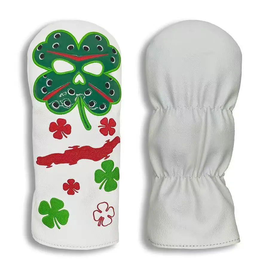 Angry Four-Leaf Clover Golf Club Head Covers