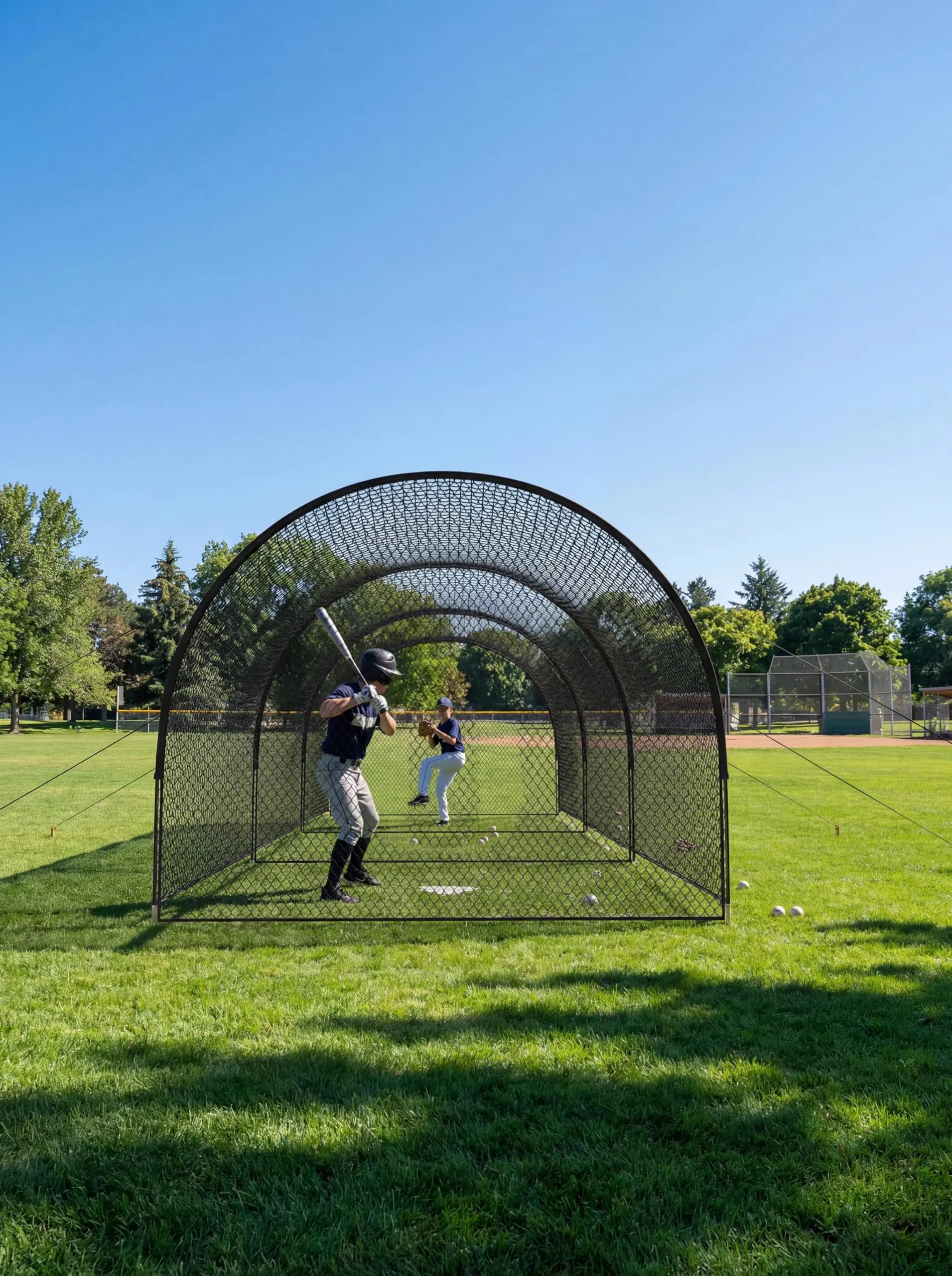 33Ft/22Ft Baseball Batting Cage
