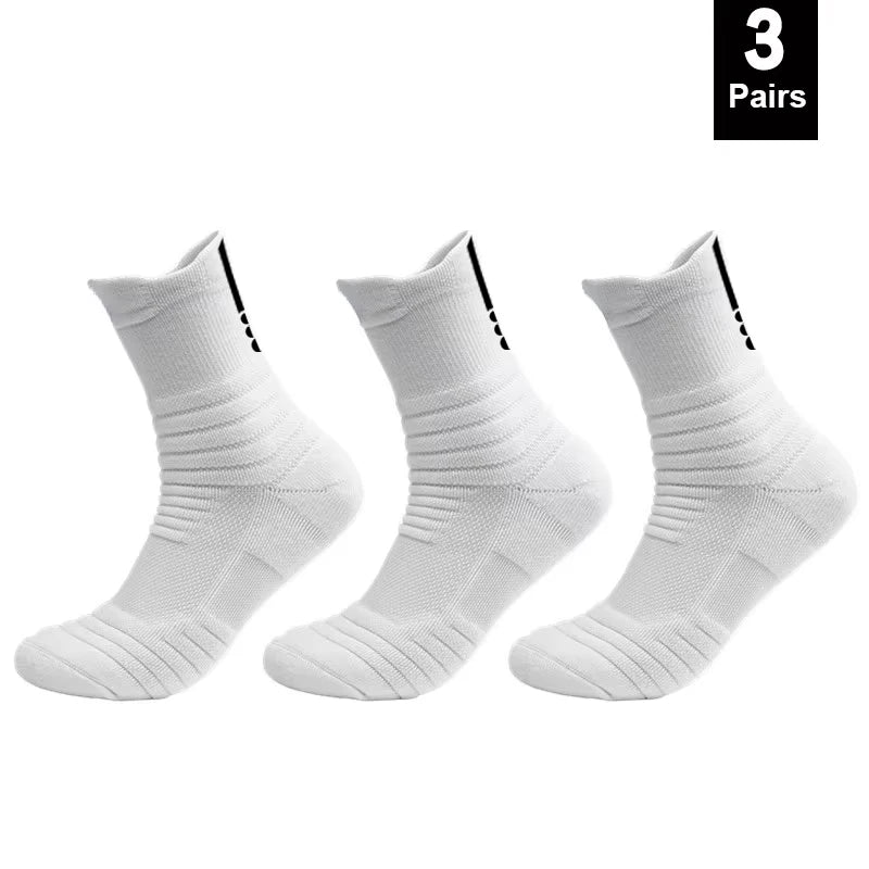 1/3 Pairs Anti-slip Football Basketball  Socks