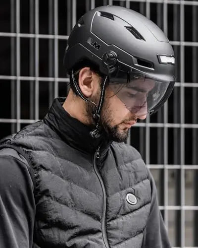Adult Bike Helmet with USB Rechargeable LED