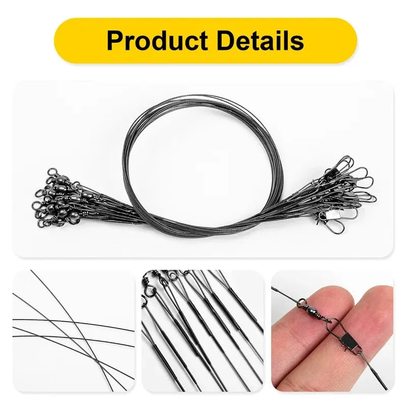 20PC Anti Bite Steel Fishing Line