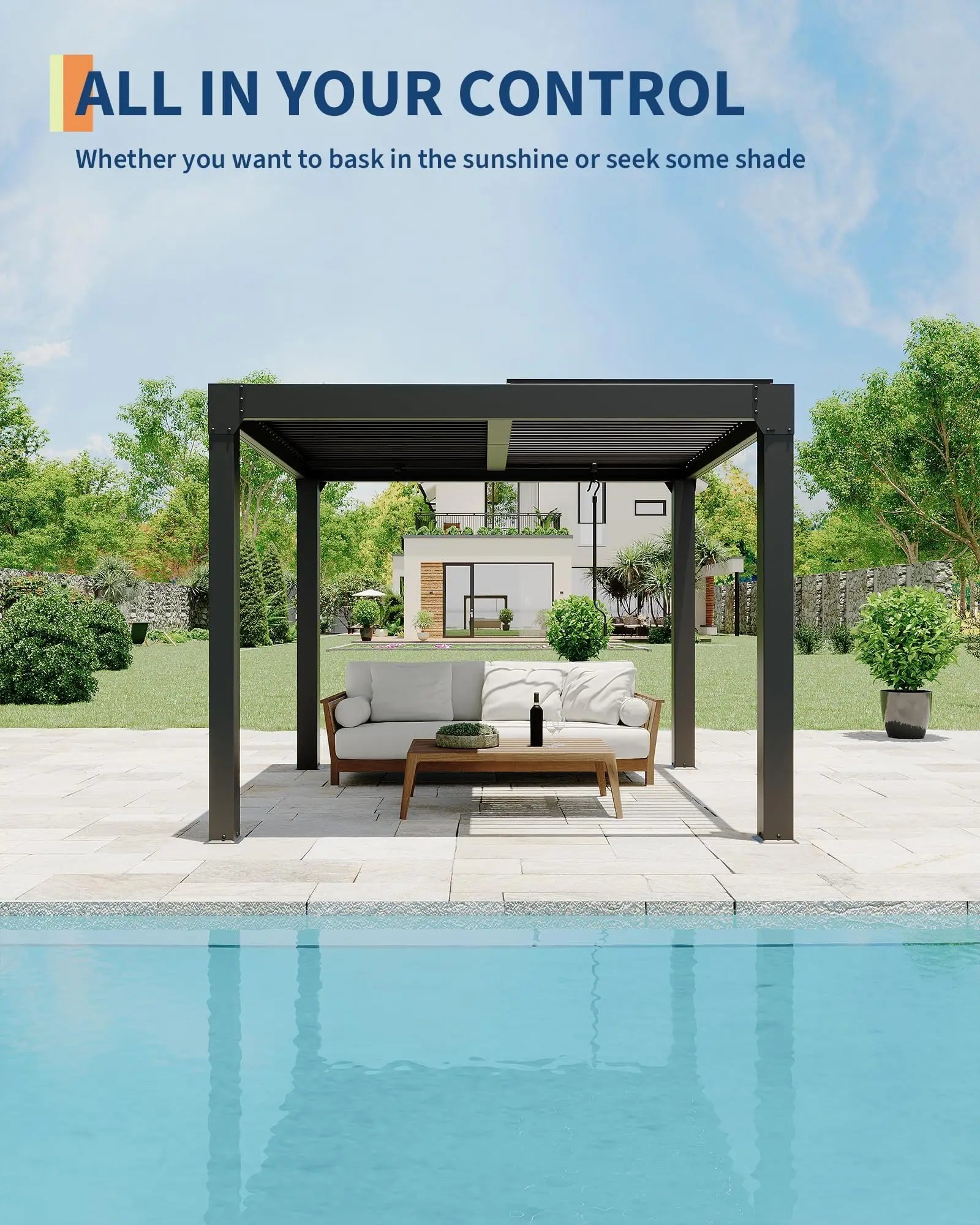 All-Weather Hardtop Gazebo With Integrated Drainage