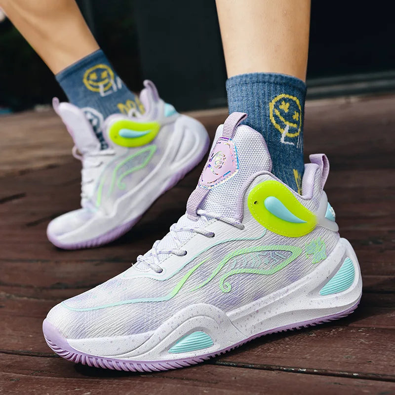 New Arrival Graffiti Basketball Shoes