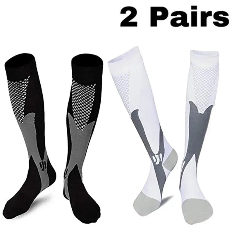 Pairs Men Compression Socks Football Soccer