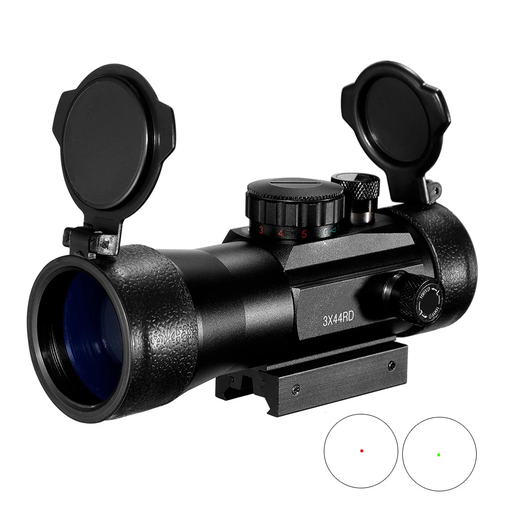 3X44 Green Red Dot Sight Scope