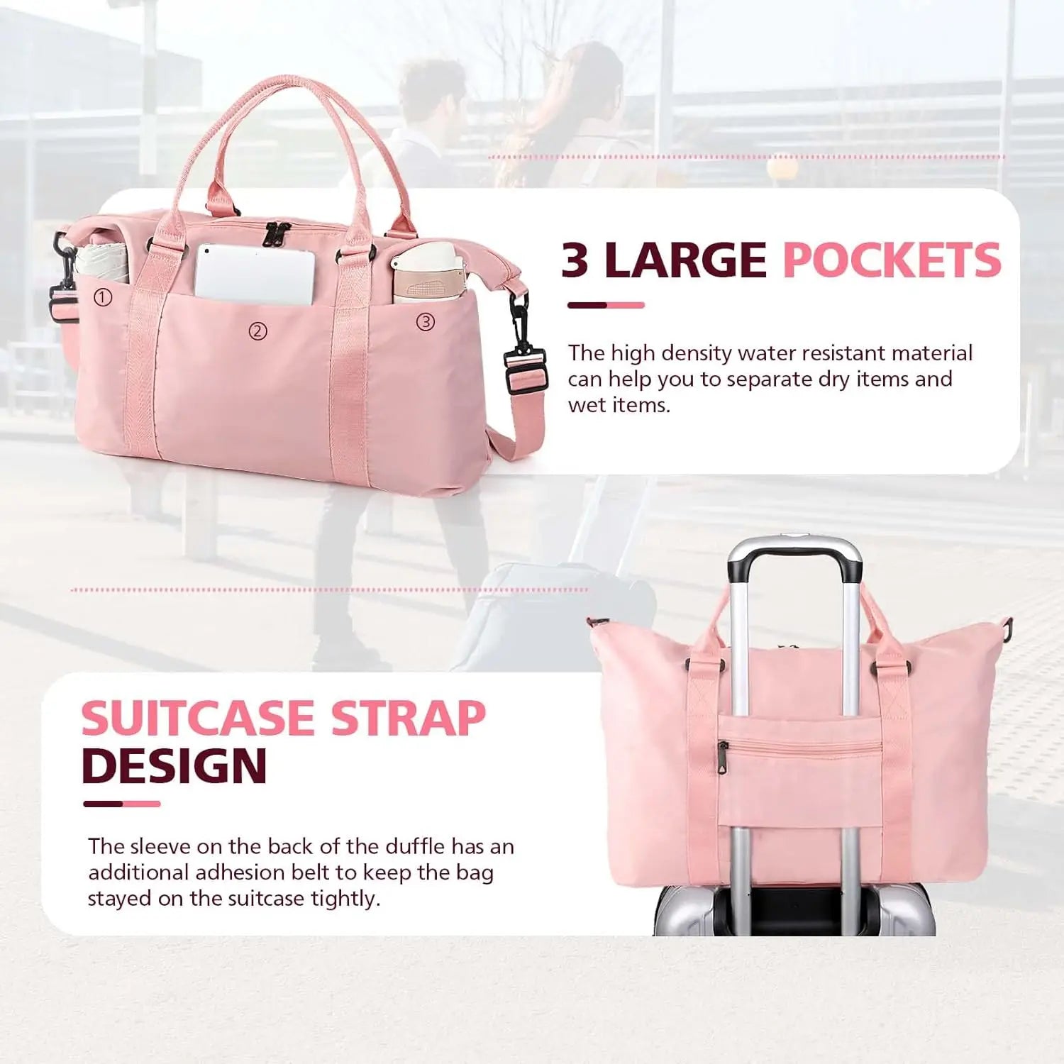 Mini Duffle Bag  with Yoga Mat Holder